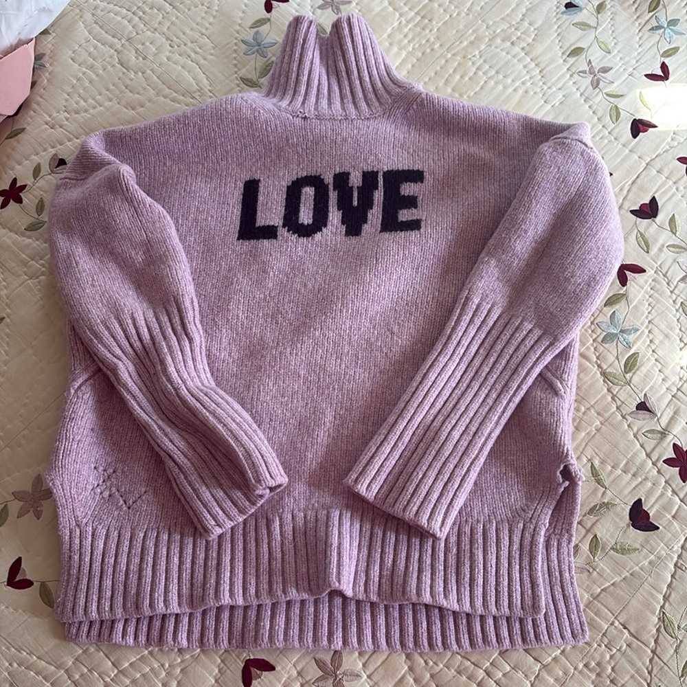 LOVE Pink Turtleneck Sweater - Zadig and Voltaire